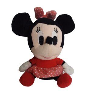 Disney Minnie Mouse Hanging Plush Polka Dot Bow